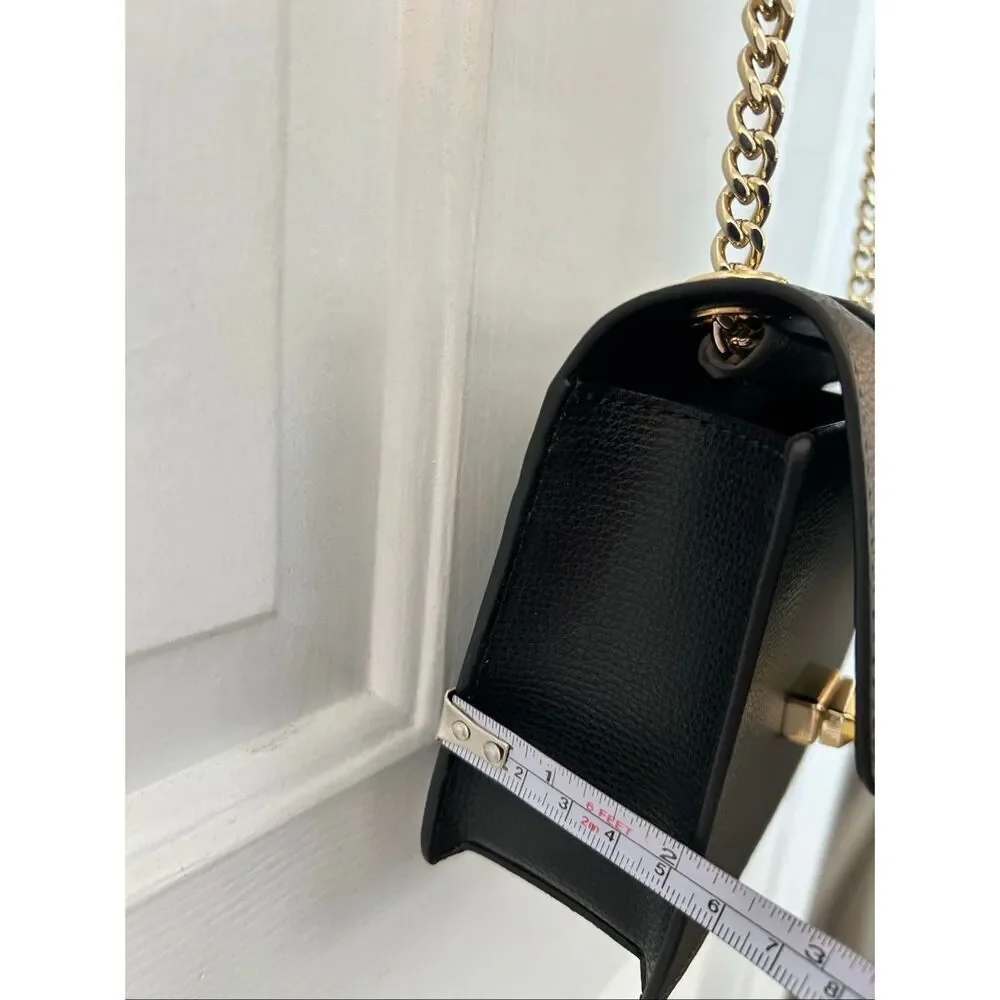 Kate spade black Phoebe Turnlock Mini Flap Crossbody new retail $399